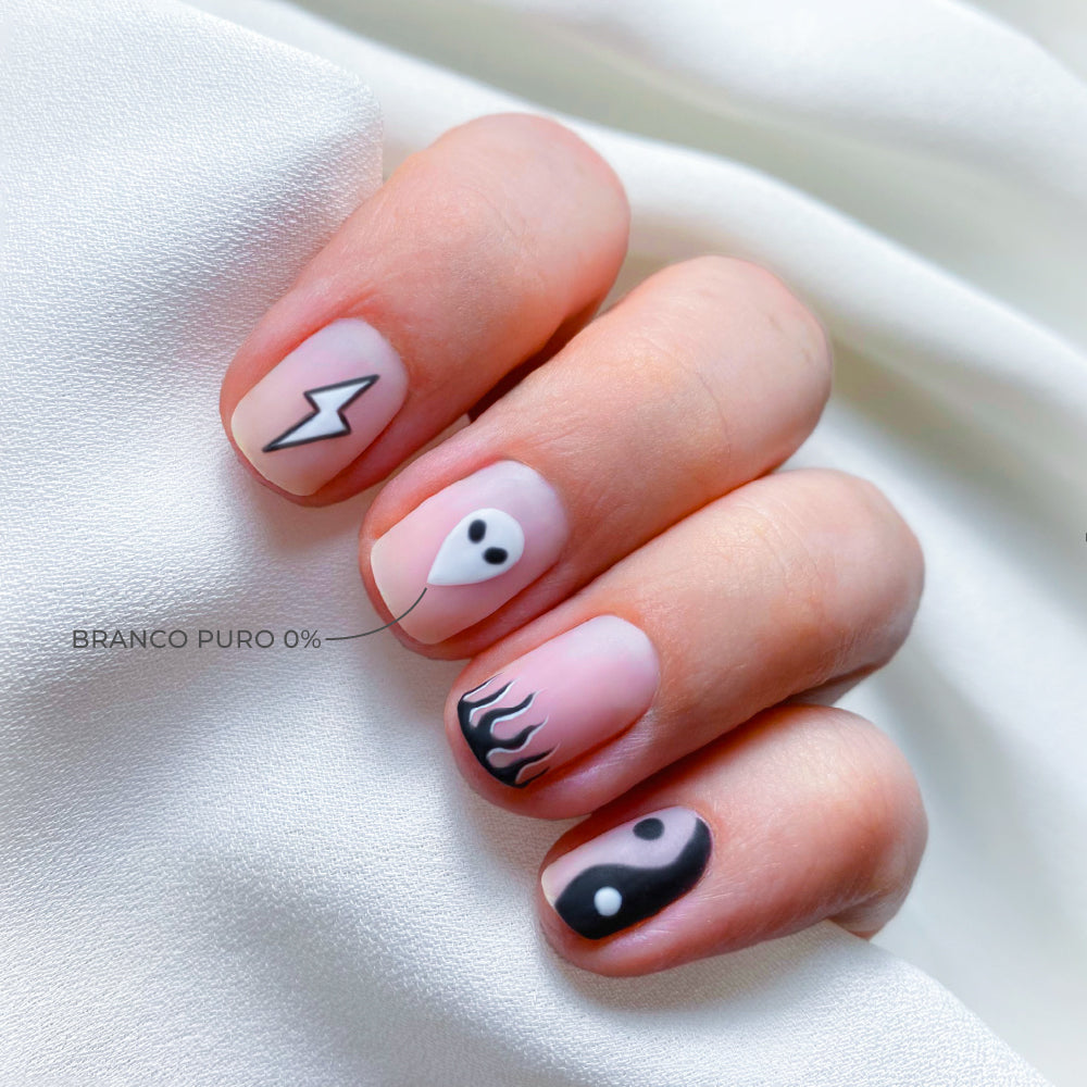ESMALTE SEMIPERMANENTE YM1 BRANCO PURO 0%,